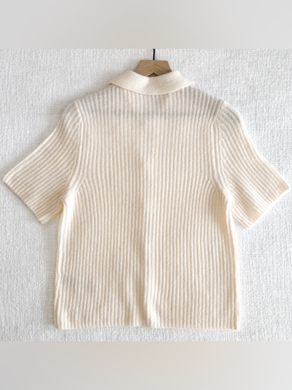 A&F ribbed short sleeve cardigan. - Picture 6 of 8